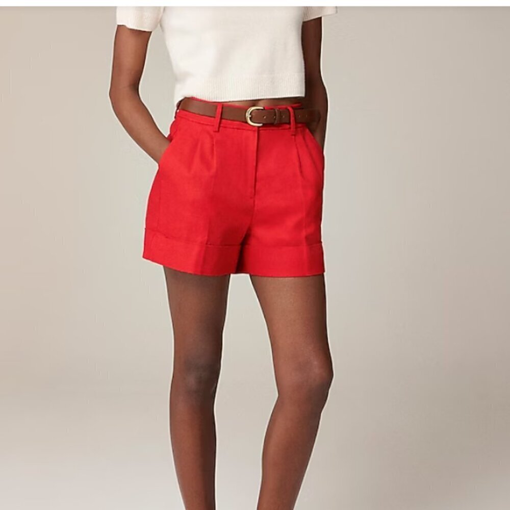 J. Crew - Coral Linen Dress short - Size 6